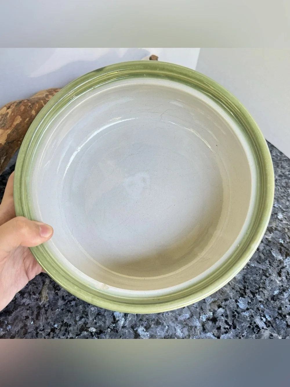 Vintage Louisville Stoneware Co. “Harvest” Pear Pattern Lidded 9” Casserole Dish